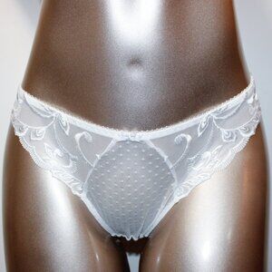 Aubade Paris Sample Au Bal de Flore White Panties S